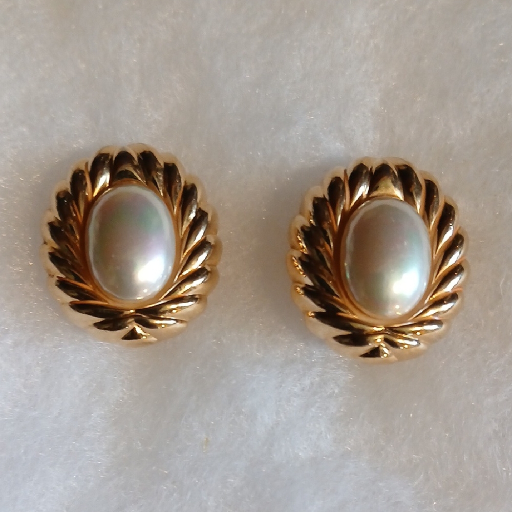 Vintage Christian Dior Pearl Earrings